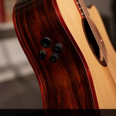 Cort Gold-A10 Cocobolo Grand Auditorium Acoustic/Electric Guitar Includes Hard Case, B-Stock image 5
