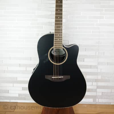 Ovation AB24-5S Applause Standard Mid-Depth Acoustic Guitar - Black Satin image 13