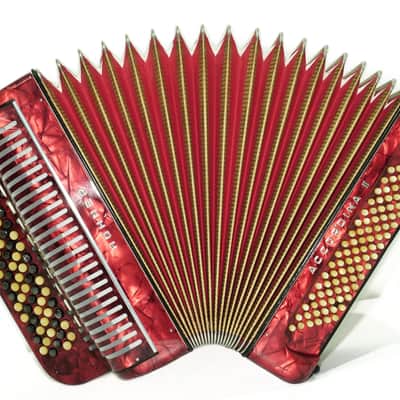 Vintage Hohner Accordina II C Griff Button Accordion 96 Bass, made in Germany, with New Straps and Hard Case, Original Accordeone de Botones, 2686 image 5