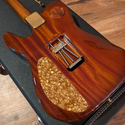 2018 JamAxe USA Custom Tele Floyd HH Electric Guitar 2018 Natural Figured W/OHSC Super Clean image 19