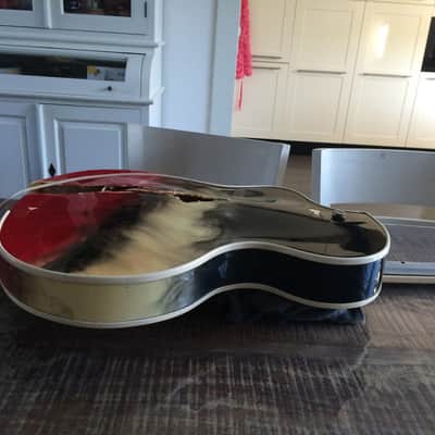 Wandré BB with tremolo (very rare) 1960 Black-Yellow-red with smoke patterns image 10