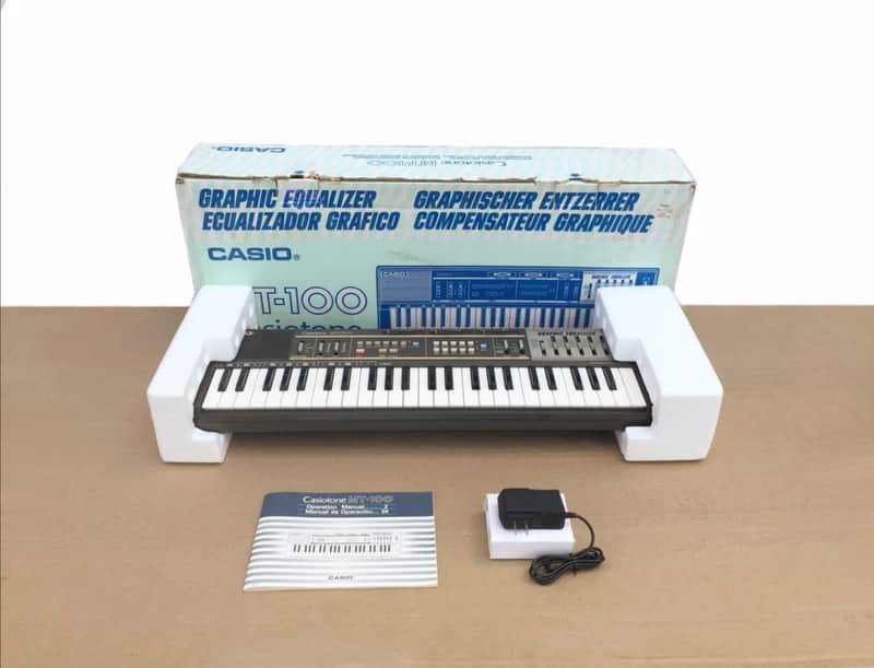 Casio MT-100 Casiotone Vintage Synthesizer Keyboard In Open Box image 1