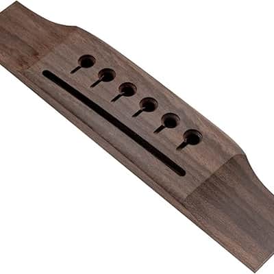 Rosewood Acoustic Guitar Bridge for 6 String Folk Guitar Replacement Parts image 1