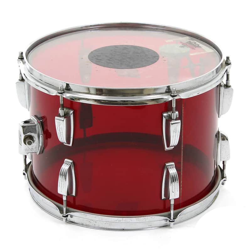 1970s Ludwig Vistalite 8x12" Mounted Tom with Single-Color Finish image 2