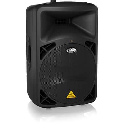 Behringer EUROLIVE B615D Active 1500W 2-Way PA Speaker System, Bundle with Turnstile Audio Speaker Stand and 2x H&A 25' XLR Microphone Cable image 5