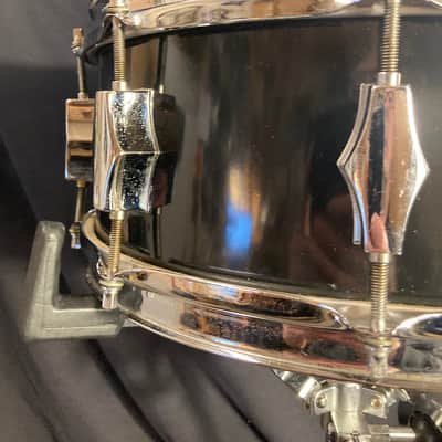 Fibes - 5.5x14" Nazareth Square-Badge Era, Black-over-Fiberglass Snare 1977–1979 image 4