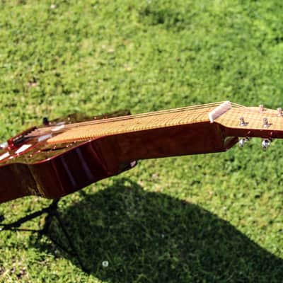 Beltona Pasifika Square Neck Single Cone Resonator Guitar 2009 Red image 4
