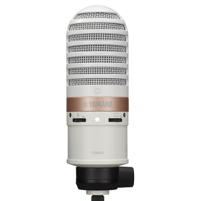 Yamaha YCM01U USB Cardioid Condenser Microphone for Streaming / Podcast, White image 1