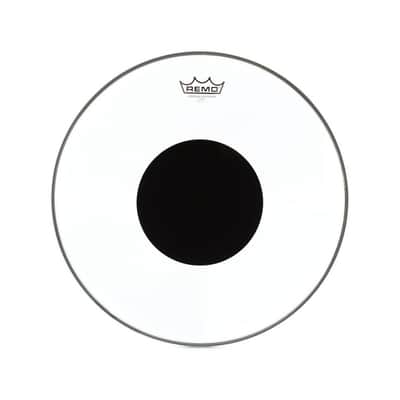 Remo CS-0316-10 Controlled Sound Top Black Dot Clear 16 image 1