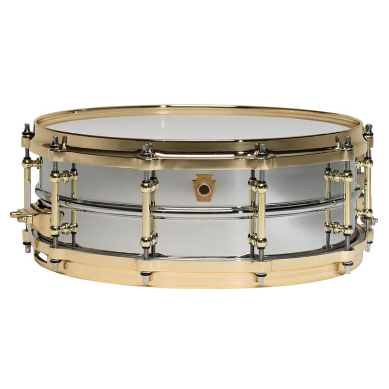 Ludwig LB400BBTWM Brass Edition Supraphonic 5x14" Snare Drum with Brass Hardware image 1