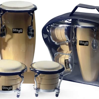 Stagg Mini Latin & African Percussion Package - Gig Bag - BCD-N-SET, Mint image 3