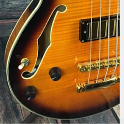 D'Angelico Bass EX-SS 2013 Left Hand Sunburst image 4