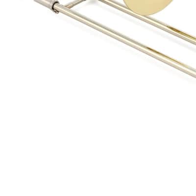 Blessing Bb Trombone .500Bore Clear Yellow Lacquer Outfit with Case Mouth Piece Cleaning Rod Blessing Cleaning Towel image 3