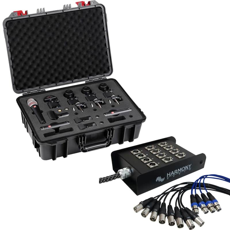 sE Electronics V Pack Arena Drum Microphone Kit, Harmony Audio HA-SB1225 Bundle image 1