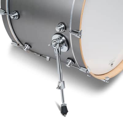 DW Design Series 7x10/8x12/14x16/16x22" 4pc Shell Pack Limited Edition Titanium Satin image 4