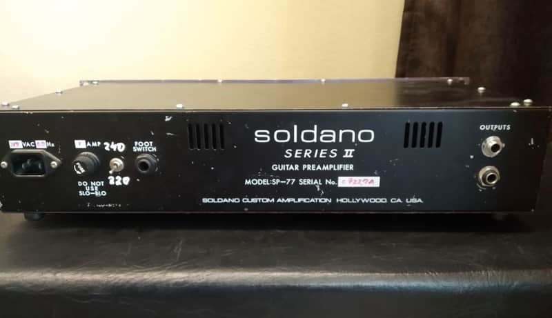 Soldano SP-77 SLO tone Series II tube guitar preamp. SP77 SP | Reverb