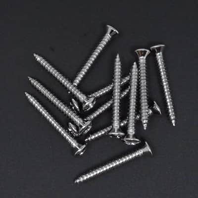 True Custom Shop® Chrome Bridge Mounting Screws for Fender Bass and Telecaster image 1