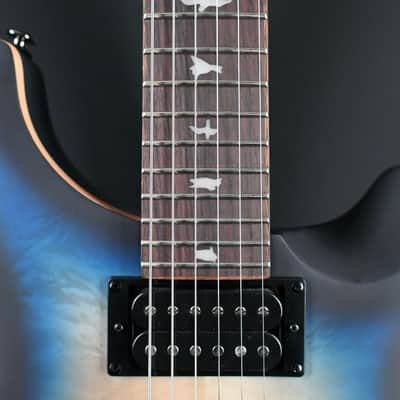 PRS SE Custom 24-08 Poplar Burl Limited Edition Lake Blue Midnight Burst #143 image 7