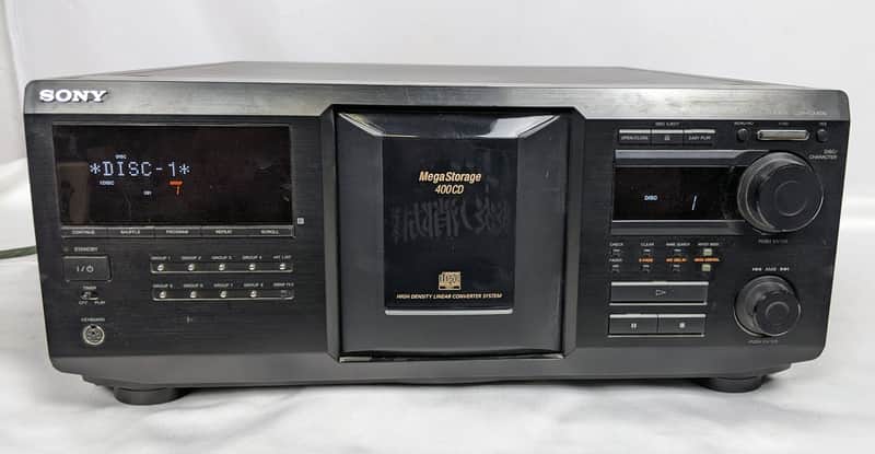 Sony CDP-CX400 Mega Storage 400 CD Compact Disc changer - For Parts or Repair image 1