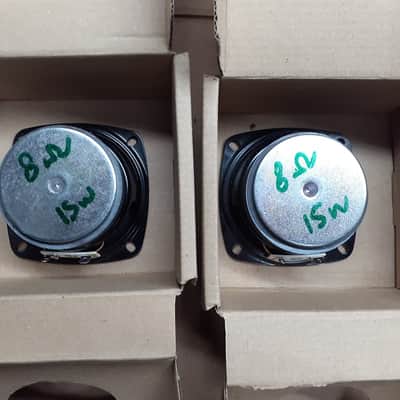 3" PMR MIDRANGES WIDE RANGE SPEAKERS POLY CONE FOAM RUBBER SURROUNDS 8 OHM 15 WATTS RMS EACH PMR image 2