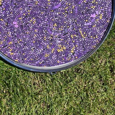 12" reversible Drum Bunny cotton drum cover - partial mute - dampener - compare to Big Fat Snare Drum Quesadilla, Drum Tortilla image 3