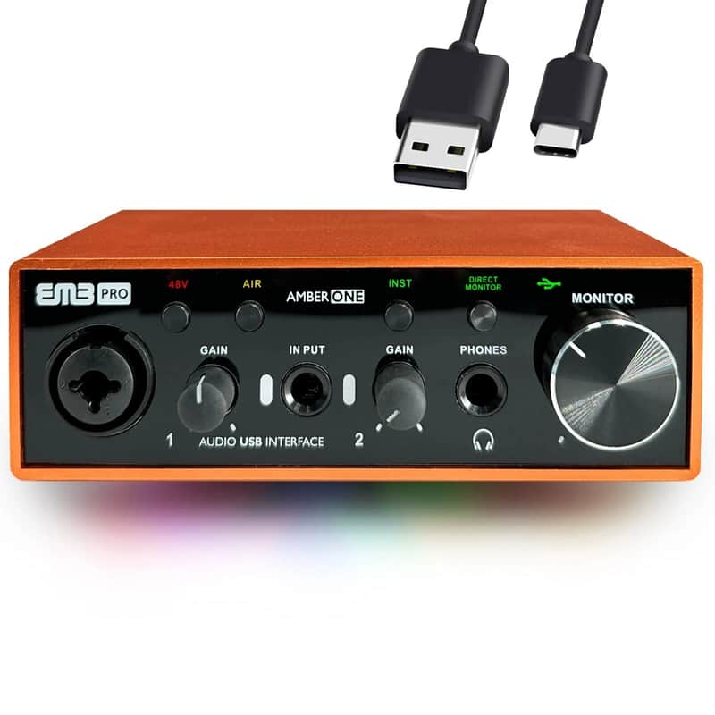 🎛️ EMB Amber ONE 2-In / 2-Out USB-C Audio Interface image 1