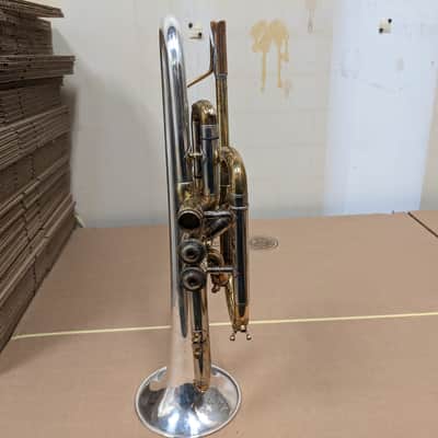 Bach Stradavarious 25 1967 - Raw Brass & Silver Plated Bell image 8