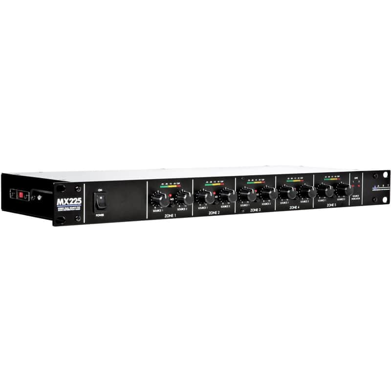 ART MX225U Stereo Dual-Source 5-Zone Distribution Mixer image 1