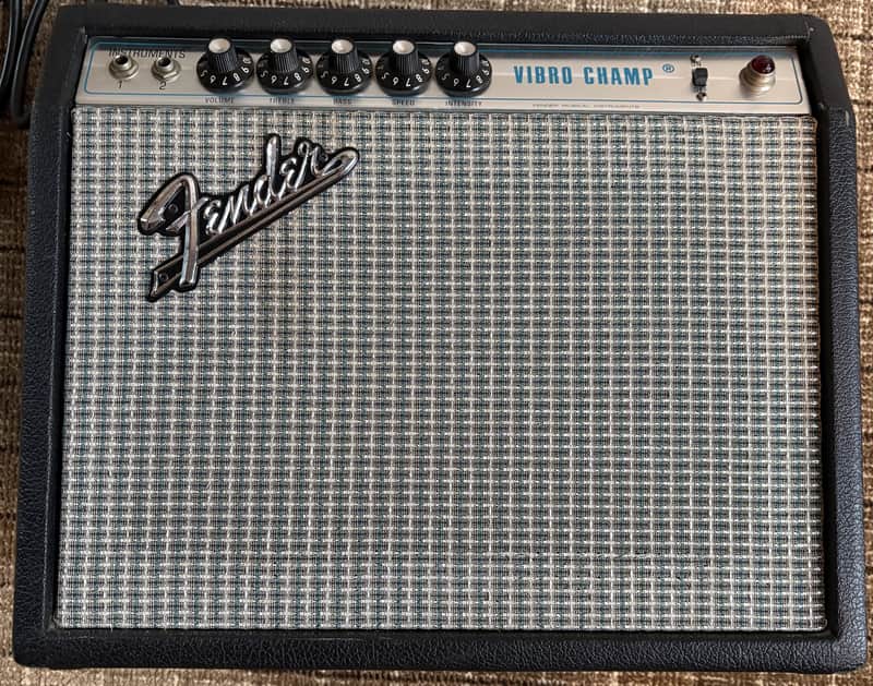 Fender Vibro Champ 6-Watt 1x8" Guitar Combo 1972 - Silverface - Very Good Condition
