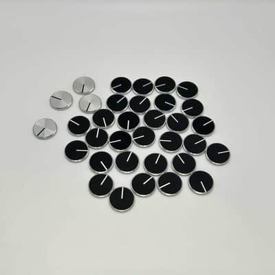 Complete set of metal knob cap (35 pcs) - Sequential Circuits Prophet T8