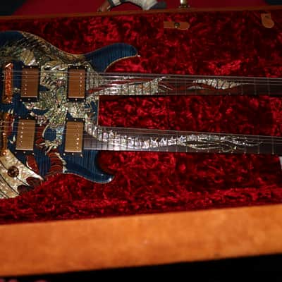 PRS Paul Reed Smith 20th Anniversary Dragon Doubleneck Whale Blue image 13