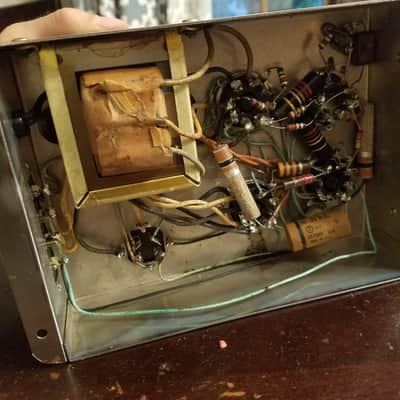 Craftsmen Rare mono tube amp dual 6W6 10 watt C450 1954 - chrome image 12