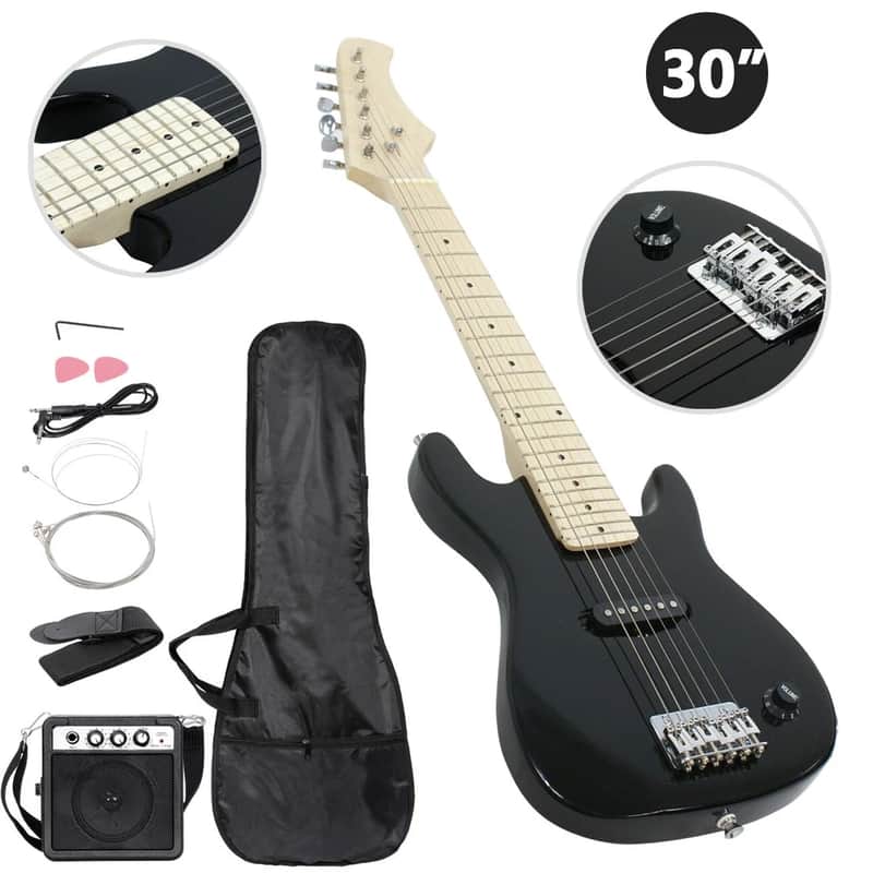 30 Inch Kids Electric Guitar Beginner Kit Electric Guitar for Kids with Amp,Bag image 1
