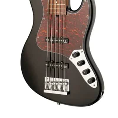 Sadowsky MetroExpress 21-Fret Vintage J/J Bass, Morado Fingerboard, 5-String - Solid Black High Polish image 3