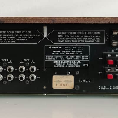 Sanyo 2033 AM/FM Stereo Receiver image 8