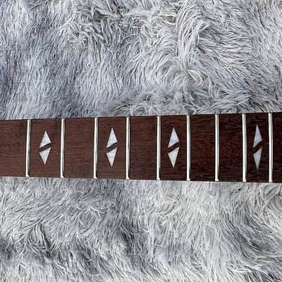 Unfinished DIY Project Explorer V Style Guitar, Mahogany Body and Neck, Rosewood Fingerboard image 4