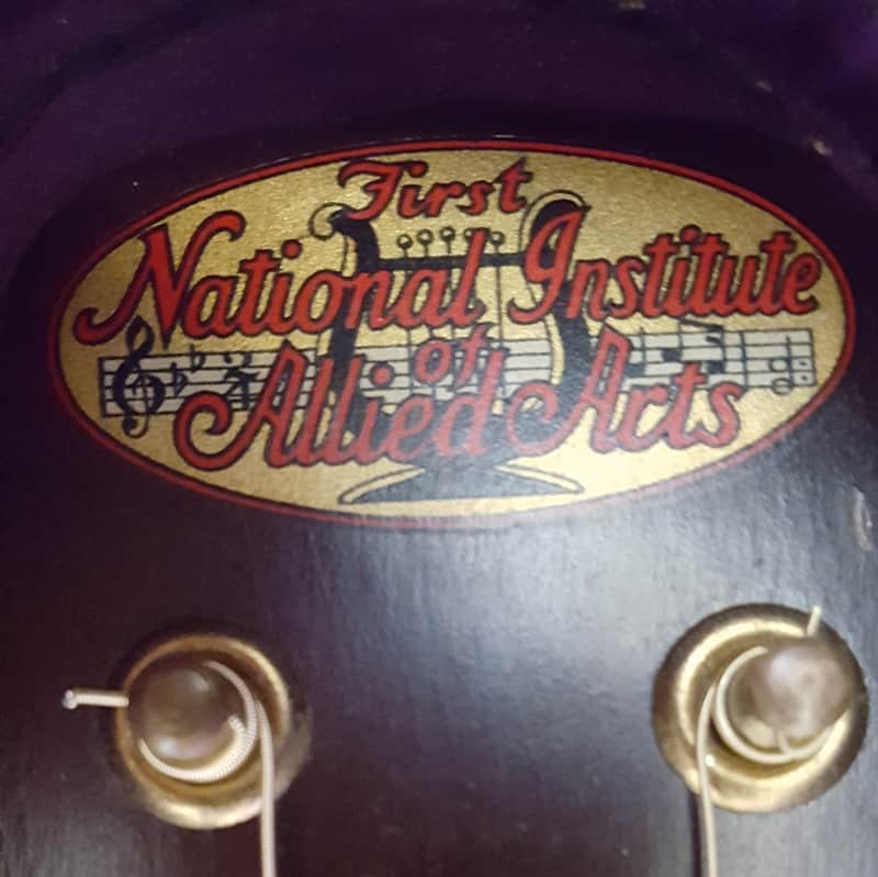 First National Institute Of Allied Arts  Parlor Flat Top 1930s Tobacco Burst w/ Original Case image 1