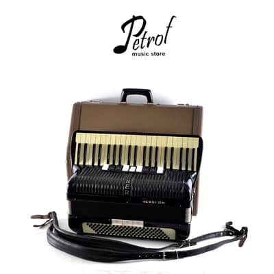 Vintage Top German Made LMM Accordion Hohner Verdi III M - 120 bass, 12 switches + Original Hard Case & Straps image 2