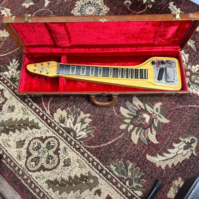 Gibson EH-500 Skylark Korina Lap Steel & Hard Case Mid 1960's w/ GA-5T Skylark Tube Amplifier image 16