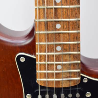 2005 Squier Standard Stratocaster Electric Guitar, Walnut image 4
