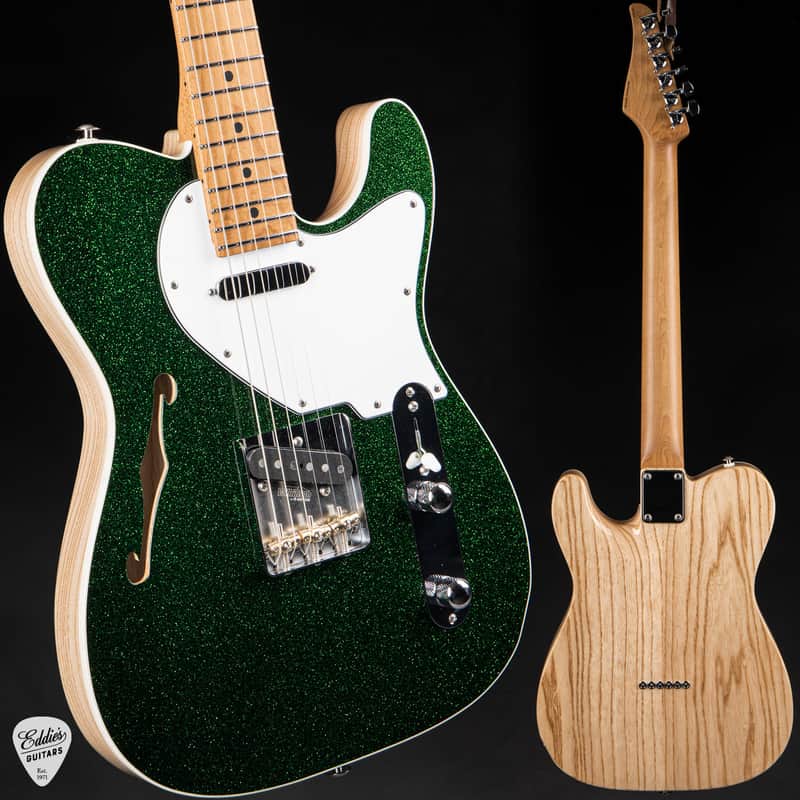 2024 - Suhr Eddie's Guitars Exclusive Custom Classic T Roasted - Deep Green Sparkle image 1