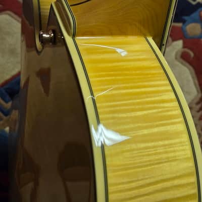D'Angelico Excel EXL-1 Hollow Body Archtop with Rosewood Fretboard 2018 - Natural-Clear image 7