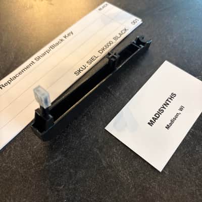 Immagine ORIGINAL Fatar Replacement SHARP/BLACK Key for Siel DK-600/Opera, DK-700, DK-80; Crumar Bit One, Bit 99 - 3