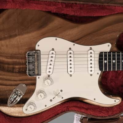 Sargent Guitars SG-2026-01 | One-Piece Aged Acacia Koa Hardtail Strat | Lindy Fralin Real '54 Pickups | Warmoth Neck | 8.6 lbs | NEW Build | w/New Fender Poodle Case image 1