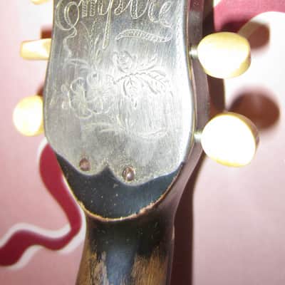 Ditson "Empire" Bowl Back Mandolin 1920s - Natural w/ Crazy Original Case! image 5