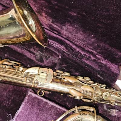 Pan America alto saxophone in case. USA. Vintage. Brass. Very good condition image 4