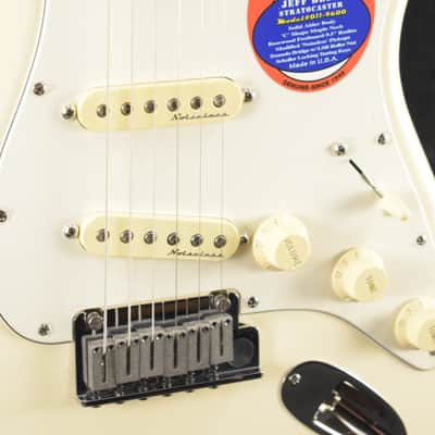 Mint Fender Jeff Beck Stratocaster Olympic White Rosewood Fingerboard image 3