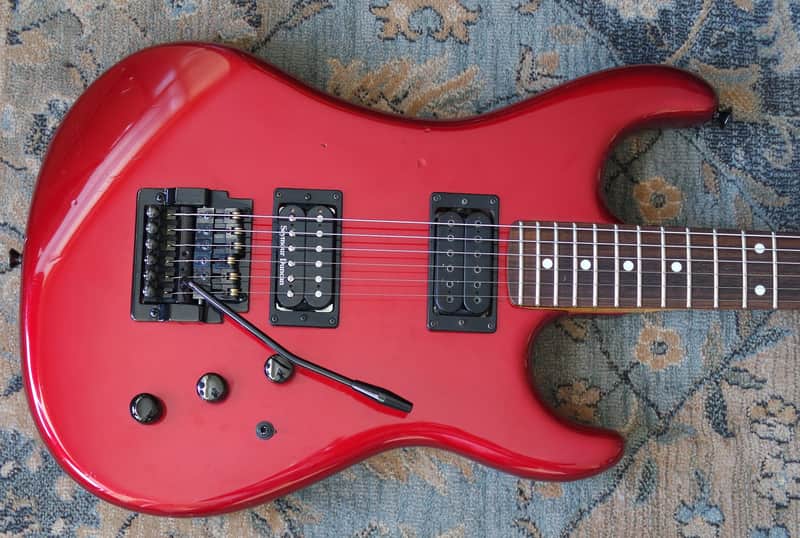 Kramer / ESP J-2000 Pacer Prototype with Kahler 1984 Red image 1