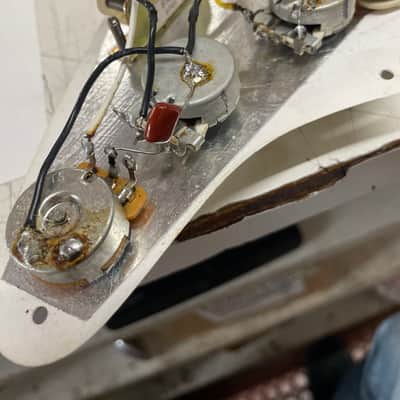 Fender Custom shop strat pickups pickguard assembly - Off white image 6
