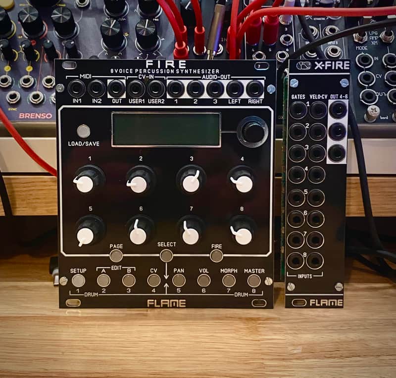 Flame Fire 8-Voice Percussion Synthesizer 2025 - Black